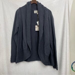 Cozy Gray Open Front Cardigan